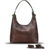 imageGenuine Leather Hobo Bag for Women Tote Bag Vintage Crossbody Shoulder Bag Satchel Purse HandbagCoffee