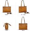 imageGenuine Leather Shoulder Ba for Women Tote Bag Crossbody Hobo Bags Vintage Satchel Purse HandbagBrown