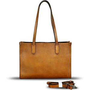 imageGenuine Leather Shoulder Ba for Women Tote Bag Crossbody Hobo Bags Vintage Satchel Purse HandbagBrown