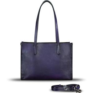 imageGenuine Leather Shoulder Ba for Women Tote Bag Crossbody Hobo Bags Vintage Satchel Purse HandbagPurple