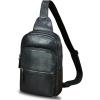 image:imageLRTO Genuine Leather Sling Bag for Men and Women Full Grain Sling Backpack Purse Over Shoulder BagBlack