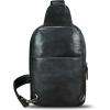 image:imageLRTO Genuine Leather Sling Bag for Men and Women Full Grain Sling Backpack Purse Over Shoulder BagBlack