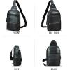image:imageLRTO Genuine Leather Sling Bag for Men and Women Full Grain Sling Backpack Purse Over Shoulder BagBlack