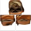 image:imageLRTO Genuine Leather Sling Bag for Men and Women Full Grain Sling Backpack Purse Over Shoulder BagBrown
