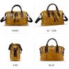image:imageGenuine Leather Purses Handbags for Women Vintage Designer Crossbody Shoulder Bag Satchel BagBrown