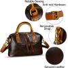 image:imageGenuine Leather Purses Handbags for Women Vintage Designer Crossbody Shoulder Bag Satchel BagCoffee