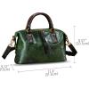 image:imageGenuine Leather Purses Handbags for Women Vintage Designer Crossbody Shoulder Bag Satchel BagGreen