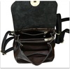 image:imageGenuine Leather Small Backpack Purse for Women Knapsack Casual Daypack College Back Bag BrownBlack