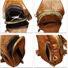image:imageGenuine Leather Sling Bag for Men and Women Full Grain Sling Backpack Crossbody Over Shoulder PurseBrown