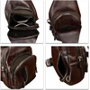 image:imageGenuine Leather Sling Bag for Men and Women Full Grain Sling Backpack Crossbody Over Shoulder PurseCoffee