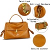 image:imageGenuine Leather Handbag for Women Crossbody Shoulder Bag Designer Satchel PurseBrown