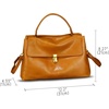 image:imageGenuine Leather Handbag for Women Crossbody Shoulder Bag Designer Satchel PurseBrown