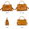 image:imageGenuine Leather Handbag for Women Crossbody Shoulder Bag Designer Satchel PurseBrown