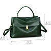 image:imageGenuine Leather Handbag for Women Crossbody Shoulder Bag Designer Satchel PurseGreen