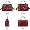 image:imageGenuine Leather Handbag for Women Crossbody Shoulder Bag Designer Satchel PurseLight Coffee
