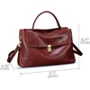 image:imageGenuine Leather Handbag for Women Crossbody Shoulder Bag Designer Satchel PurseLight Coffee