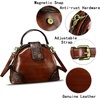 image:imageGenuine Leather Purses for Women Handbags Classical Desinger Doctor Bag Crossbody Shoulder BagLight Coffee