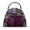 image:imageGenuine Leather Purses for Women Handbags Classical Desinger Doctor Bag Crossbody Shoulder BagPurple