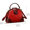 image:imageGenuine Leather Purses for Women Handbags Classical Desinger Doctor Bag Crossbody Shoulder BagRed