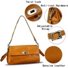image:imageGenuine Leather Shoulder Bag for Women Hobo Crossbody Bag Designer Satchel Purse HandbagBrown