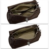 image:imageGenuine Leather Shoulder Bag for Women Hobo Crossbody Bag Designer Satchel Purse HandbagDark Coffee