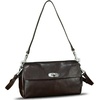 image:imageGenuine Leather Shoulder Bag for Women Hobo Crossbody Bag Designer Satchel Purse HandbagDark Coffee