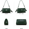 image:imageGenuine Leather Shoulder Bag for Women Hobo Crossbody Bag Designer Satchel Purse HandbagGreen