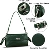 image:imageGenuine Leather Shoulder Bag for Women Hobo Crossbody Bag Designer Satchel Purse HandbagGreen