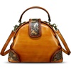 image:imageGenuine Leather Purses for Women Handbags Classical Desinger Doctor Bag Crossbody Shoulder BagBrown