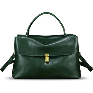 image:imageGenuine Leather Handbag for Women Crossbody Shoulder Bag Designer Satchel PurseGreen