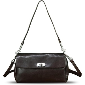 image:imageGenuine Leather Shoulder Bag for Women Hobo Crossbody Bag Designer Satchel Purse HandbagDark Coffee