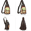 image:imageGenuine Leather Sling Bag for Men and Women Real Leather Shoulder Crossbody Bag Chest Bag Sling Backpack PurseHand Painted 02