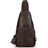 image:imageGenuine Leather Sling Bag for Men and Women Real Leather Shoulder Crossbody Bag Chest Bag Sling Backpack PurseHand Painted 02