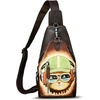 image:imageGenuine Leather Sling Bag for Men and Women Real Leather Shoulder Crossbody Bag Chest Bag Sling Backpack PurseHand Painted 02