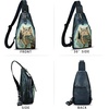 image:imageGenuine Leather Sling Bag for Men and Women Real Leather Shoulder Crossbody Bag Chest Bag Sling Backpack PurseHand Painted 03