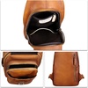 image:imageGenuine Leather Sling Bag for Women and Man Handmade Retro Hiking Crossbody Backpack Purse Chest Shoulder DaypackBrown