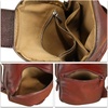 image:imageGenuine Leather Small Sling Bag for Women Crossbody Purse Handmade Hiking Daypack Retro Shoulder Backpack Vintage Chest BagsRed