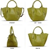 image:imageGenuine Leather Bag for Women Purses Handbag Vintage Desinger Leather Shoulder Crossbody BagKhaki