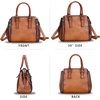 image:imageGenuine Leather Handbags Satchel for Women Purse Vintage Handmade TopHandle Crossbody Shoulder BagBrown