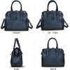 image:imageGenuine Leather Handbags Satchel for Women Purse Vintage Handmade TopHandle Crossbody Shoulder BagDarkgrey