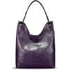 image:imageGenuine Leather Hobo Bags for Women Shoulder Tote Bag Full Grain Leather Satchel Purses HandbagsPurple