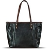 image:imageGenuine Leather Tote Bag for Women Shoulder Bag Vintage Leather Purse HandbagBlack