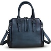 image:imageGenuine Leather Handbags Satchel for Women Purse Vintage Handmade TopHandle Crossbody Shoulder BagDarkgrey