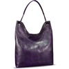 image:imageGenuine Leather Hobo Bags for Women Shoulder Tote Bag Full Grain Leather Satchel Purses HandbagsPurple