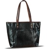 image:imageGenuine Leather Tote Bag for Women Shoulder Bag Vintage Leather Purse HandbagBlack