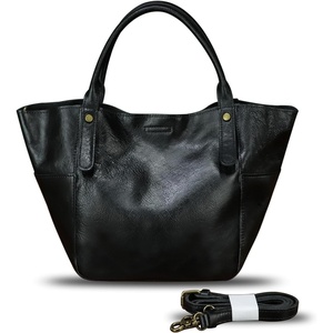 image:imageGenuine Leather Bag for Women Purses Handbag Vintage Desinger Leather Shoulder Crossbody BagBlack