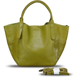 image:imageGenuine Leather Bag for Women Purses Handbag Vintage Desinger Leather Shoulder Crossbody BagKhaki