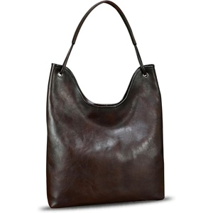 image:imageGenuine Leather Hobo Bags for Women Shoulder Tote Bag Full Grain Leather Satchel Purses HandbagsCoffee