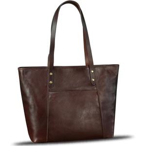 image:imageGenuine Leather Tote Bag for Women Shoulder Bag Vintage Leather Purse HandbagCoffee