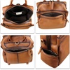 image:imageGenuine Leather Backpack for Women Convertible Design Shoulder Bag Vintage Casual Daypack Knapsack Rucksack Purse CoffeeBrown